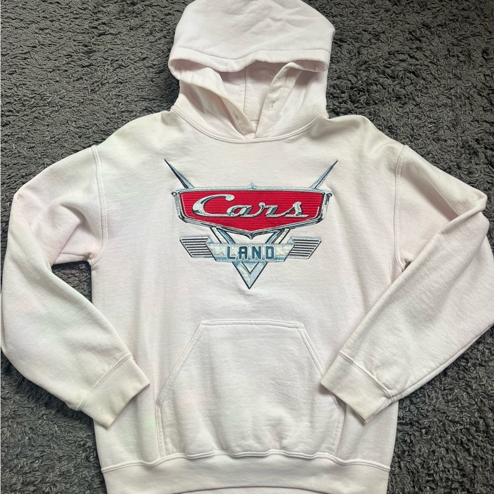 Disney Cars Land White Hoodie